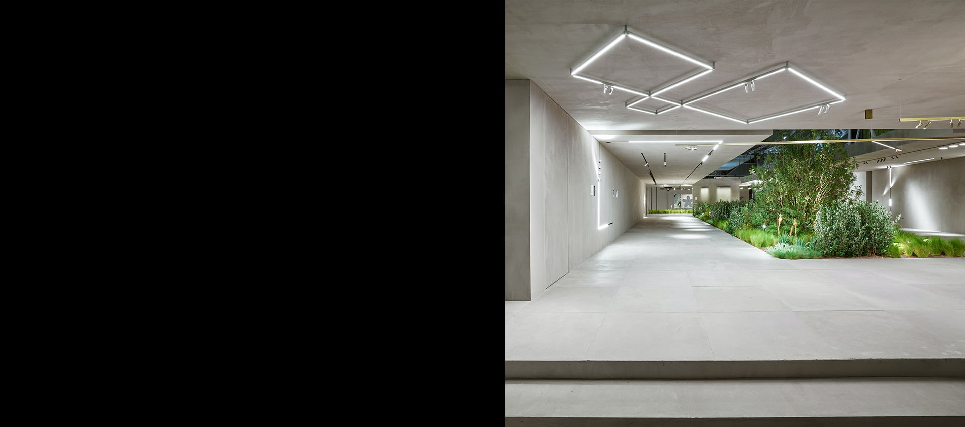 Iluminat arhitectural configurabil tavan Flos, Diversion