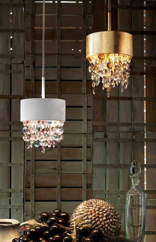Lampi suspendate luxury cu cristale