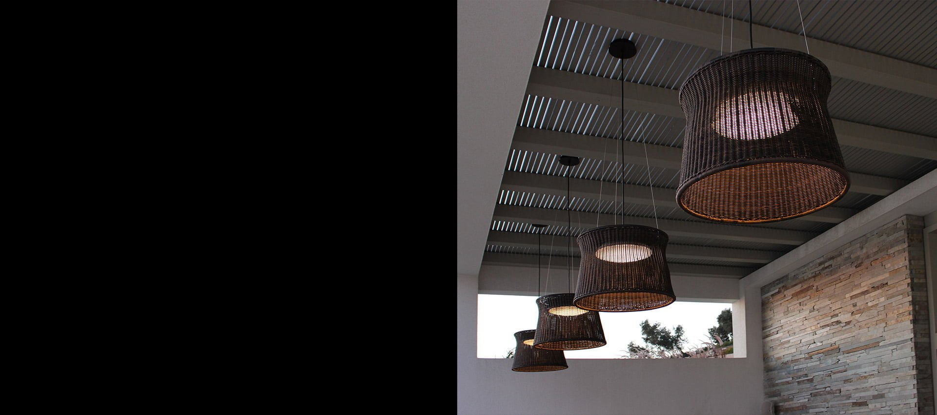 Lampi suspendate decorative exterior terasa