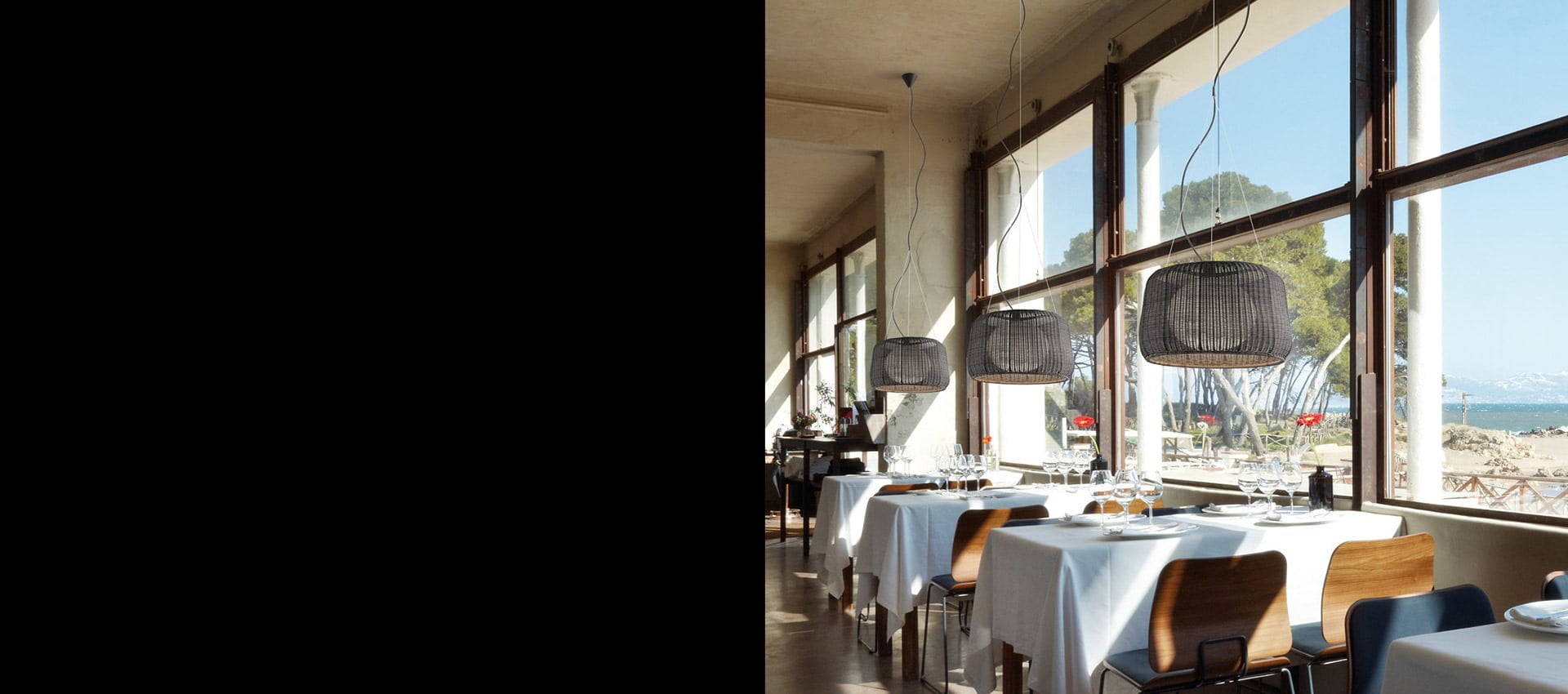 Lampi suspendate decorative restaurant terasa