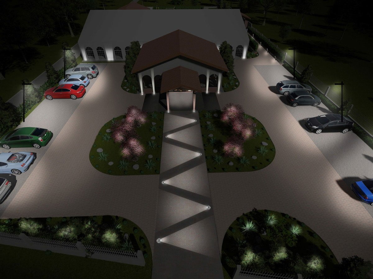 Proiect iluminat arhitectural parcare - proiect LuceDomotica